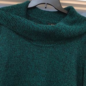 ALFANI-  GREEN COWL NECK SWEATER SIZE XL